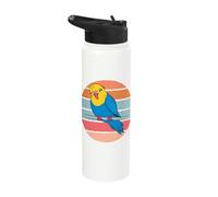 Cute Budgie Budgie Lover Parakeet Lovers Budgerigar Birds Stainless Steel Insulated Water Bottle