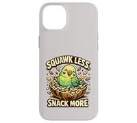 Cute Budgie Squawk Less Snack More Budgerigar Parakeet Lover Case for iPhone 14 Plus