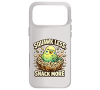 Cute Budgie Squawk Less Snack More Budgerigar Parakeet Lover Case for iPhone 17 Pro Max