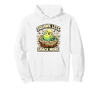 Cute Budgie Squawk Less Snack More Budgerigar Parakeet Lover Pullover Hoodie