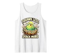 Cute Budgie Squawk Less Snack More Budgerigar Parakeet Lover Tank Top