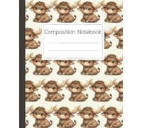 Cute Buffalo Composition Notebook: Adorable Water Buffalo Journal for Kids and Adults: Fun Notebook for School and Creative Writing, Featuring Kawaii Farm Animals and Lined Pages