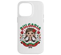 Cute Bulgarian Girl in Traditional Folk Dress for Kids Case for iPhone 14 Pro Max