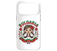 Cute Bulgarian Girl in Traditional Folk Dress for Kids Case for iPhone 17 Pro Max