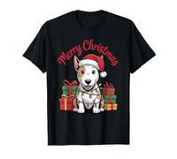 Cute Bull Terrier Christmas Funny Bully Dog Lover Holiday T-Shirt