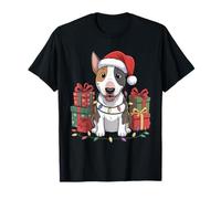 Cute Bull Terrier Christmas Xmas Bully Dog Lover Holiday T-Shirt