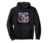 Cute Bulldog Dog Funny Boys Girls Retro 90s Bootleg Meme Y2K Pullover Hoodie