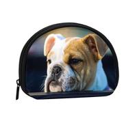 Cute Bulldog Portable Mini Change Storage Bag, Stylish and Compact Coin Purse, Suitable for Daily Carrying