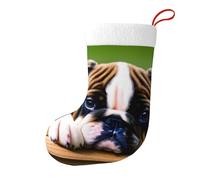 Cute Bulldog Puppy Christmas Stocking, Candy Gift Bags, Hanging Stocking Ornament, Christmas Decorations