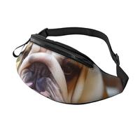 Cute Bulldog Puppy Fanny Pack for Men Women Crossbody Waist Bag Waterproof Sports Belt Bag Outdoor Hip Pack