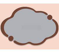 Cute Bulletin Board,Felt Bulletin Board Push Pin Boards,Self Adhesive Corkboard Alternative,Boho Decorative Picture Boards for Home Office School (Grey,50×80cm)