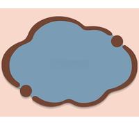 Cute Bulletin Board,Felt Bulletin Board Push Pin Boards,Self Adhesive Corkboard Alternative,Boho Decorative Picture Boards for Home Office School (Light Blue,50×80cm)