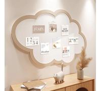 Cute Bulletin Board for Wall,Cloud Shape Cork Notice Board with Pushpins,Self Adhesive Felt Memo Board,Wall Decoration for Office Home School (Camel,60x40cm)