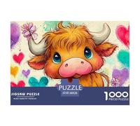 Cute BullVibrant 1000-Piece Jigsaw Puzzles for Adults Showcasing Challenging Educational Games Perfect for Women And Men - These Vibrant Jigsaw Puzzles Are Tailored for Adults And Kids Age 12 Years U