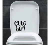 Cute Bum Funny Waterproof Bathroom Stickers - Toilet Accessories - Mirror Decal - Home Wall Art Decor - Gift Ideas (10cm x 9cm (3.9" x 3.5"))