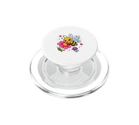 Cute Bumble Bee Flowers Honey Bee Lover Bug Insect PopSockets PopGrip for MagSafe