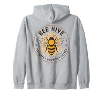 Cute Bumble Bee Honey Bees Beekeeping Hive Zip Hoodie