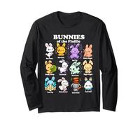Cute Bunnies of The Fluffle Kawaii Bunny Cartoon Rabbit Long Sleeve T-Shirt