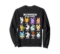 Cute Bunnies of the Fluffle Kawaii Bunny Cartoon Rabbit Sweatshirt