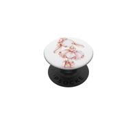 Cute Bunny Ballerina Girl | Pink Ballet Aesthetic PopSockets Adhesive PopGrip