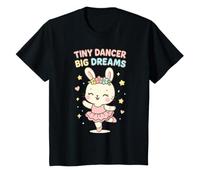 Cute Bunny Ballerina, Tiny Dancer Big Dreams Dancing T-Shirt