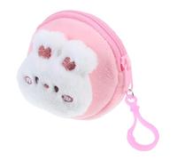 Cute Bunny Coin Purse for Plush Wallet Tiny Coin Pouch Multifunctional Soft Polyester Material Adorable Organizing Small Accessories Portable Money Organizer