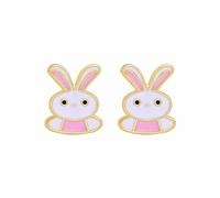Cute Bunny Dangling Earrings Happy Easter Egg Carrot Earring Easter Earrings Cute Earrings Leather Tassel Earrings for Women (D, One Size)