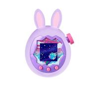 Cute Bunny Ear Protective Cover for Tamagotchi Paradise Soft Silicone Case Anti-Slip and Scratch-Resistant for User (Purple)