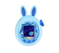 Cute Bunny Ear Silicone Case For Tamagotchi Paradise Pet Game Machine, Soft Shockproof Protective Cover Anti-Drop Portable Accessory (blue)