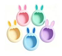 Cute Bunny Ear Silicone Case For Tamagotchi Paradise Pet Game Machine, Soft Shockproof Protective Cover Anti-Drop Portable Accessory (pink)