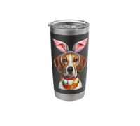Cute Bunny Ears American Foxhound Dog Easter Egg Hunt Owner Stainless Steel Insulated Tumbler