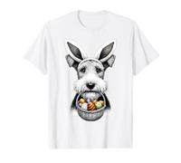 Cute Bunny Ears Wire Fox Terrier Dog Easter Egg Hunt Owner Value Graphic T-Shirt