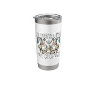 Cute Bunny Gnome Easter Fun Graphic Hanging with My Gnomies Stainless Steel Insulated Tumbler