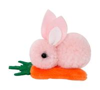 Cute Bunny Hair Clip | Plush Cartoon Bunny Carrot Barrettes, Easter Day Hair Accessories for Girls and Women, one size, Zinc, No Gemstone