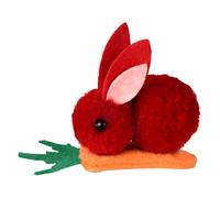 Cute Bunny Hair Clip | Plush Cartoon Bunny Carrot Barrettes, Easter Day Hair Accessories for Girls and Women, one size, Zinc, No Gemstone