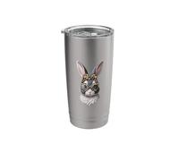 Cute Bunny Head Leopard Easter Sunday Egg Easter Stainless Steel Insulated Tumbler