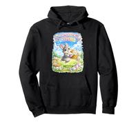 Cute Bunny Hops Snack Repeat Pastel Spring Decorative Eggs Pullover Hoodie