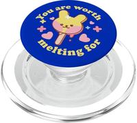 Cute Bunny Ice Pop You Are Worth Melting For Love PopSockets PopGrip for MagSafe