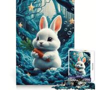Cute Bunny In A Dreamy Forest Jigsaw for Teenagers1000 Pieces Strong Logic Cozy Fun Joyful Challenge (38x52cm)