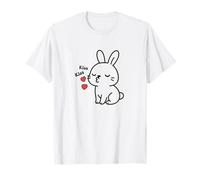 Cute Bunny Kissing Face Rabbit Smooch Kisses T-Shirt