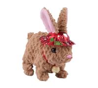 Cute Bunny Plush | Jumping Walking Bunny,Interactive Pet - for Home Living Room Bedroom Playroom Classroom Nursery Travel Car Seat