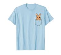 Cute Bunny Rabbit Pocket Pal Funny Rabbit Pet Animal Art T-Shirt