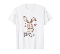 Cute Bunny Rabbit Some Bunny Loves You Love Hearts Design T-Shirt