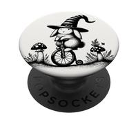 Cute Bunny Rabbit wearing a Wizard hat Castlecore PopSockets Adhesive PopGrip