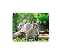 Cute Bunny Rabbits Mouse Mat Pad - Rabbit Animal Kids Fun Gift PC Computer #8284