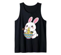 Cute Bunny Ramen Graphic Kawaii Rabbit Japanese Aesthetic Tank Top