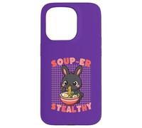 Cute Bunny Ramen Soup Thief Funny Food Lover Case for iPhone 15 Pro