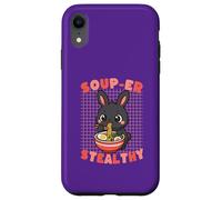 Cute Bunny Ramen Soup Thief Funny Food Lover Case for iPhone XR