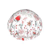 Cute Bunny Reusable Elastic Bath Waterproof Shower Cap For Womens, Caps For Girls Spa Home Use,Hotel And Hair Salon