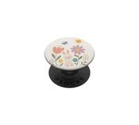 Cute Bunny Spring Floral Pastel Animal Theme PopSockets Adhesive PopGrip